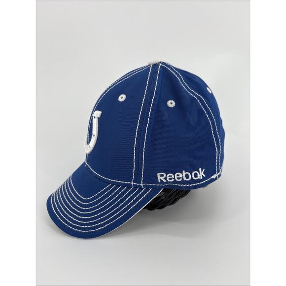 Indianapolis Colts Reebok NFL Hat Cap Blue Fitted AFC - Picture 2 of 5